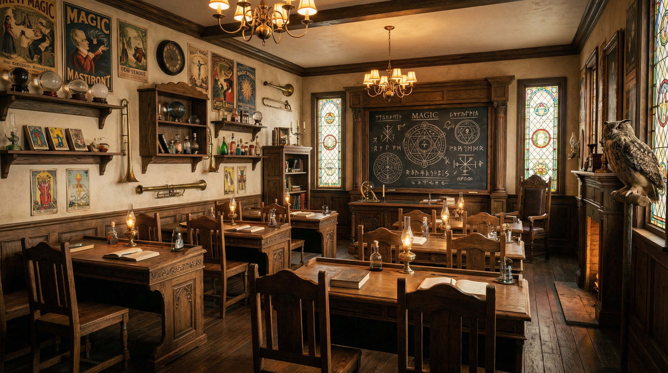 The Mystic Arts Academy classroom